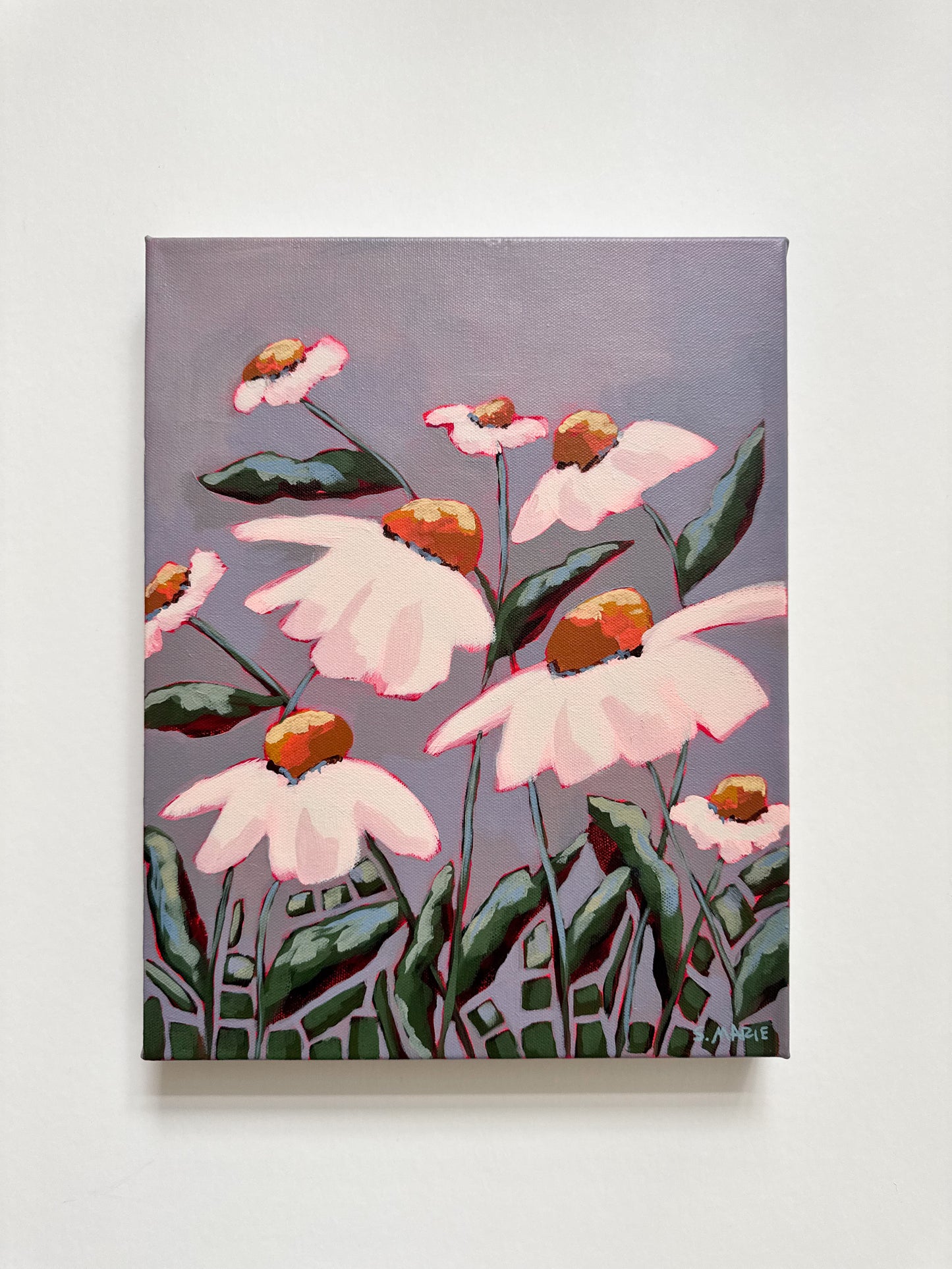 Pink Skies No.1 Original Acrylic Floral Painting