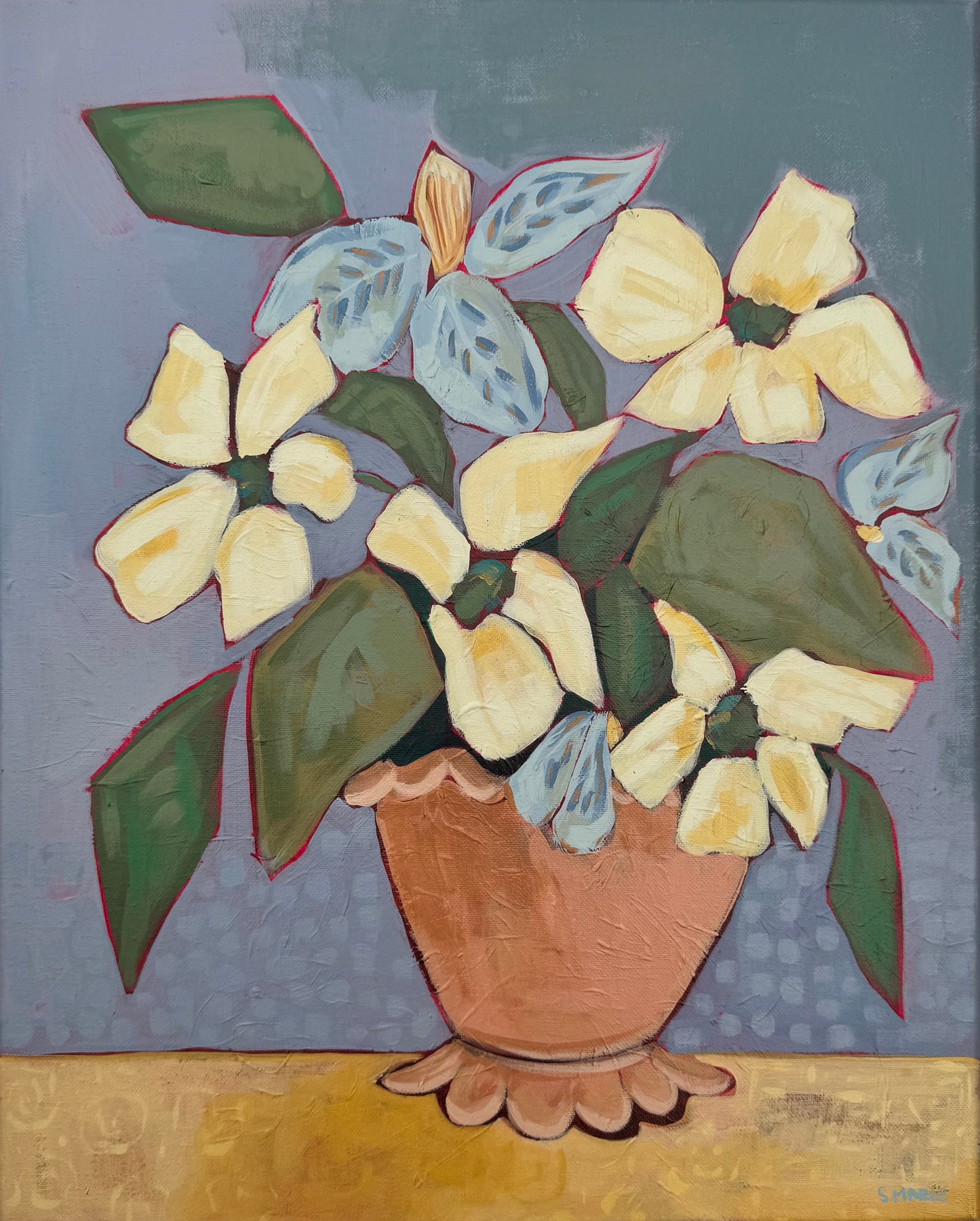 Vased No.2 Original Acrylic Floral Painting