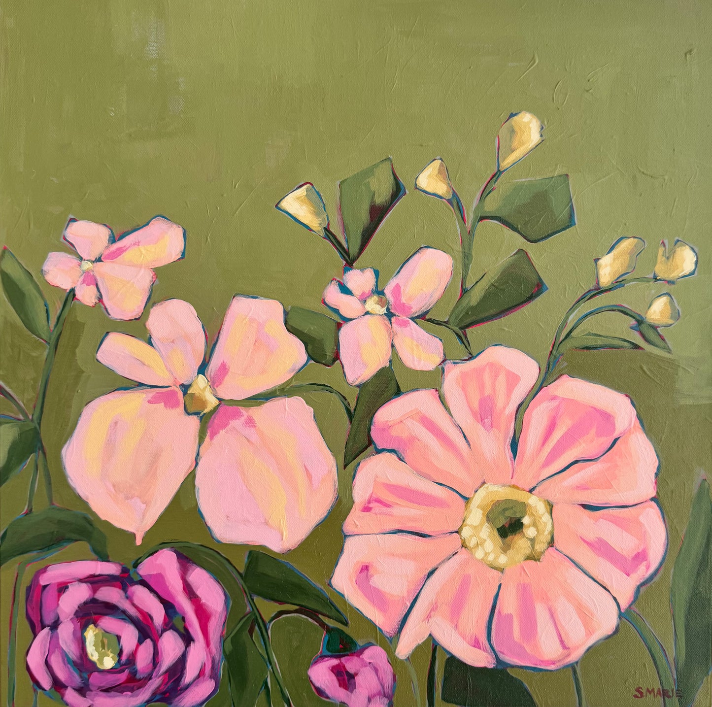 Garden Blooms No.10 Original Acrylic Floral Painting