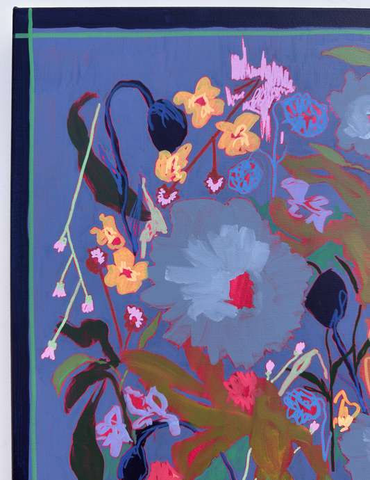 The Fire We Grew From Original Acrylic Floral Painting on Canvas 24”x18”