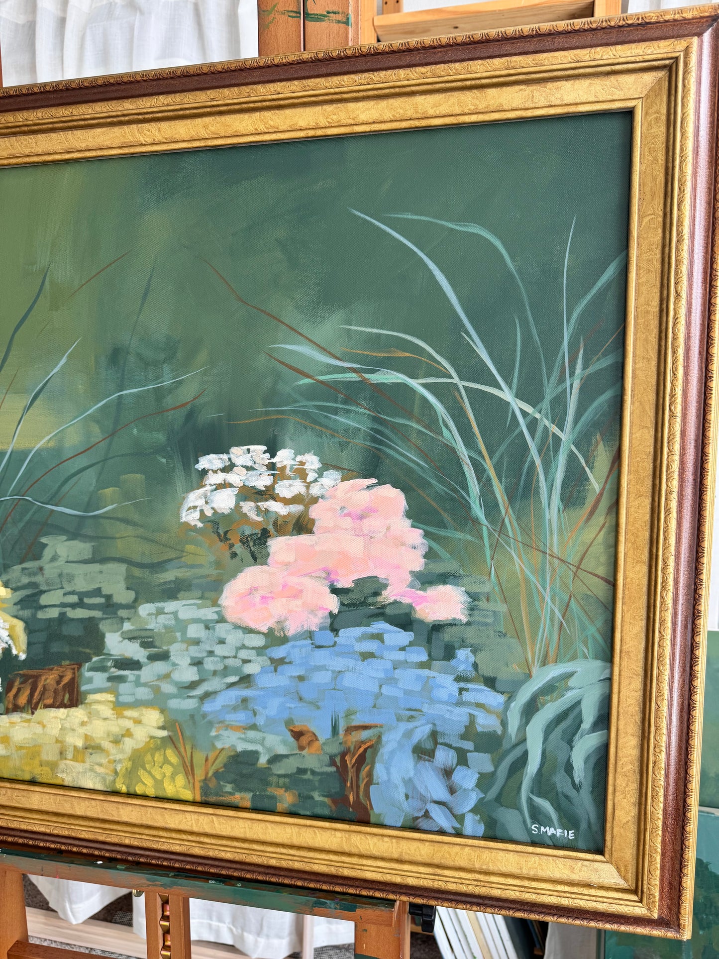 Unfolding No.4 Original Acrylic Floral Landscape Painting 36”x24”