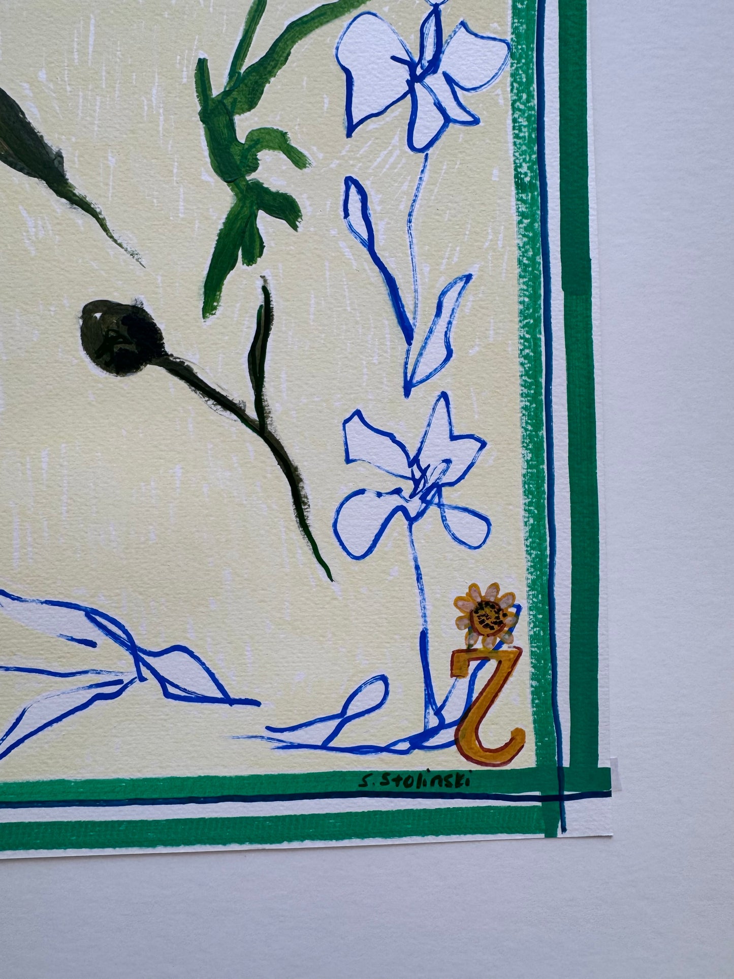 Botanical Notes No.5 ‘2 of Flowers’ 24” x 18” Original Art