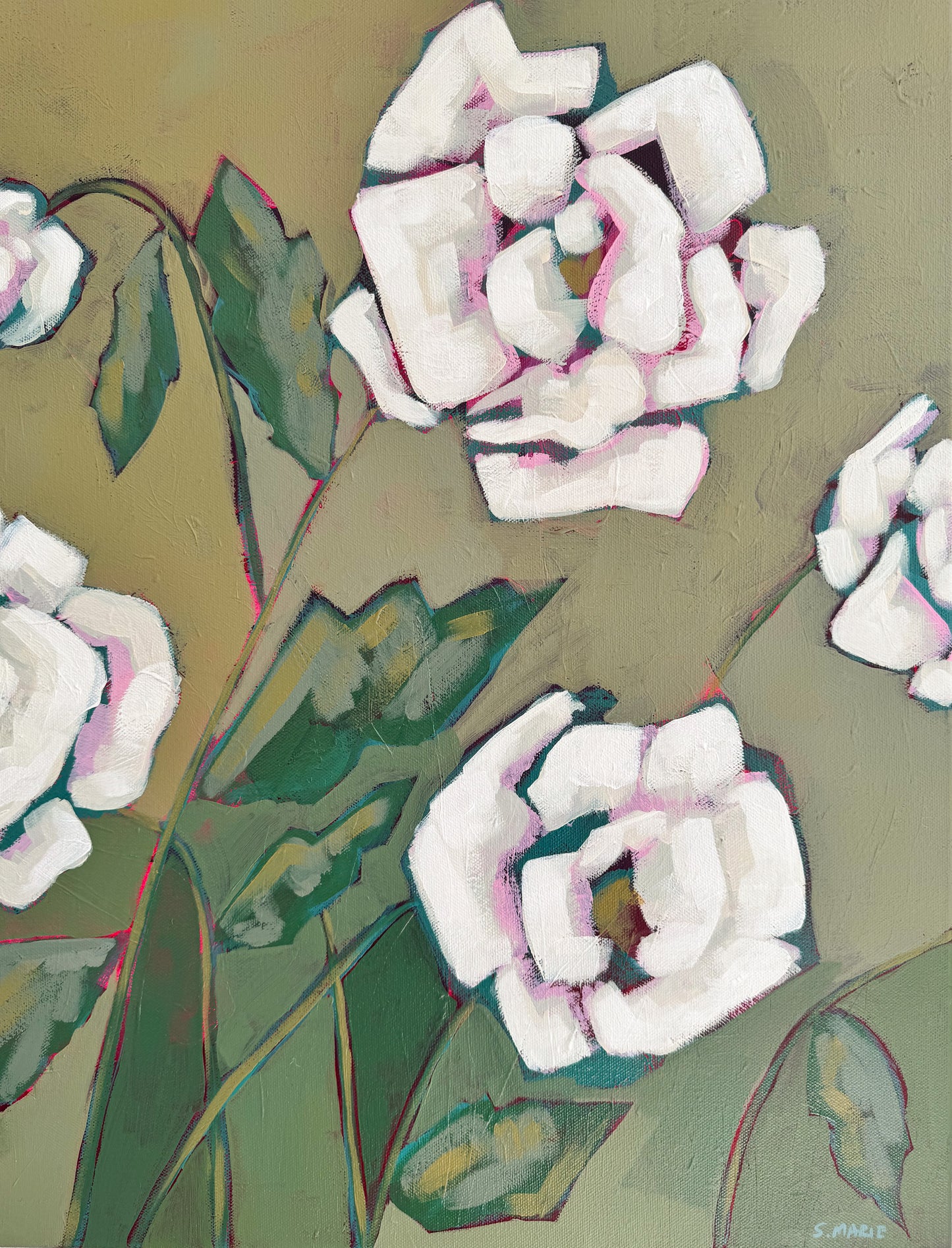 Garden Blooms No.7 Original Acrylic Floral Painting