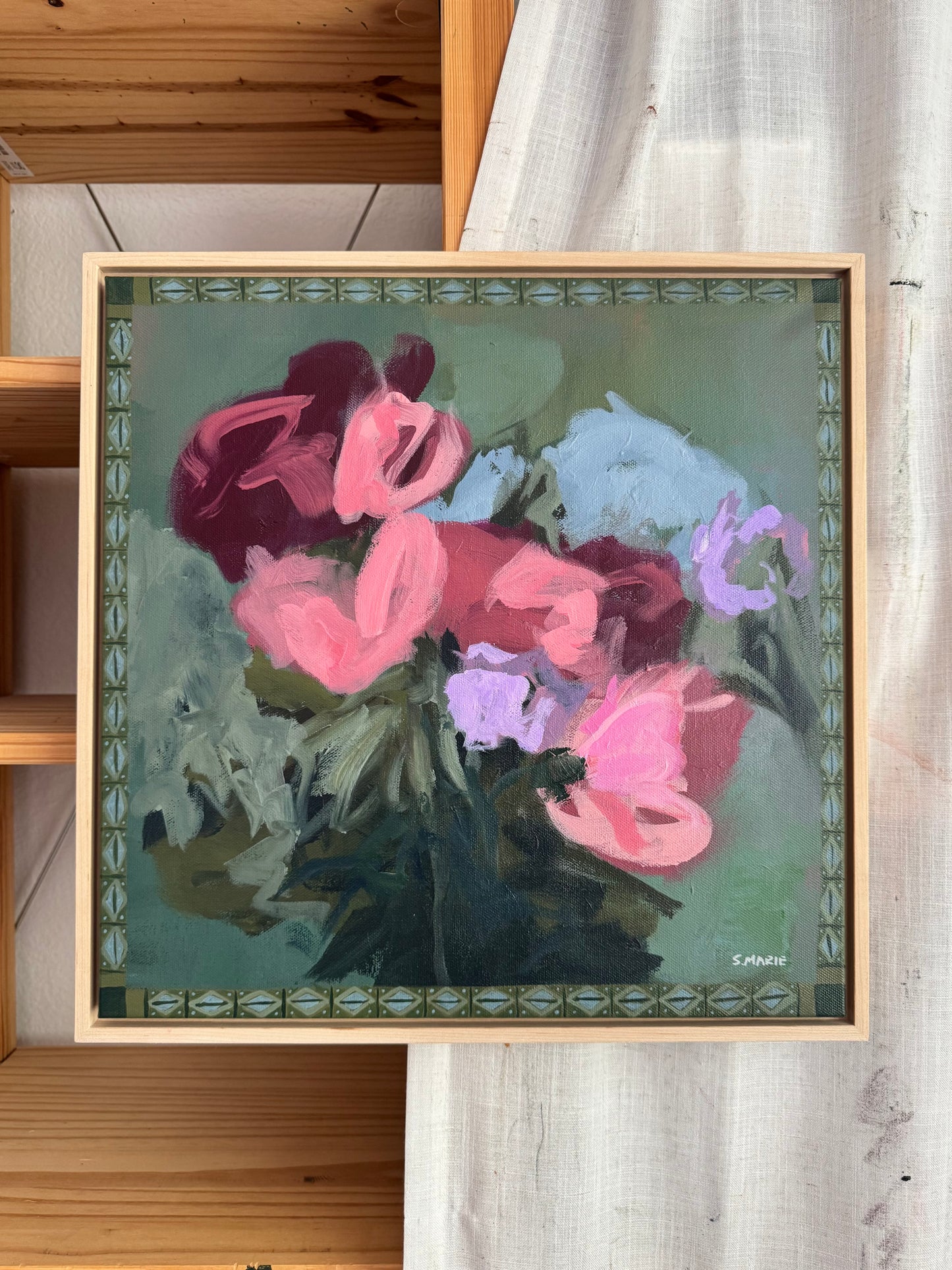 File This Away Original Acrylic Painting 16”x16”