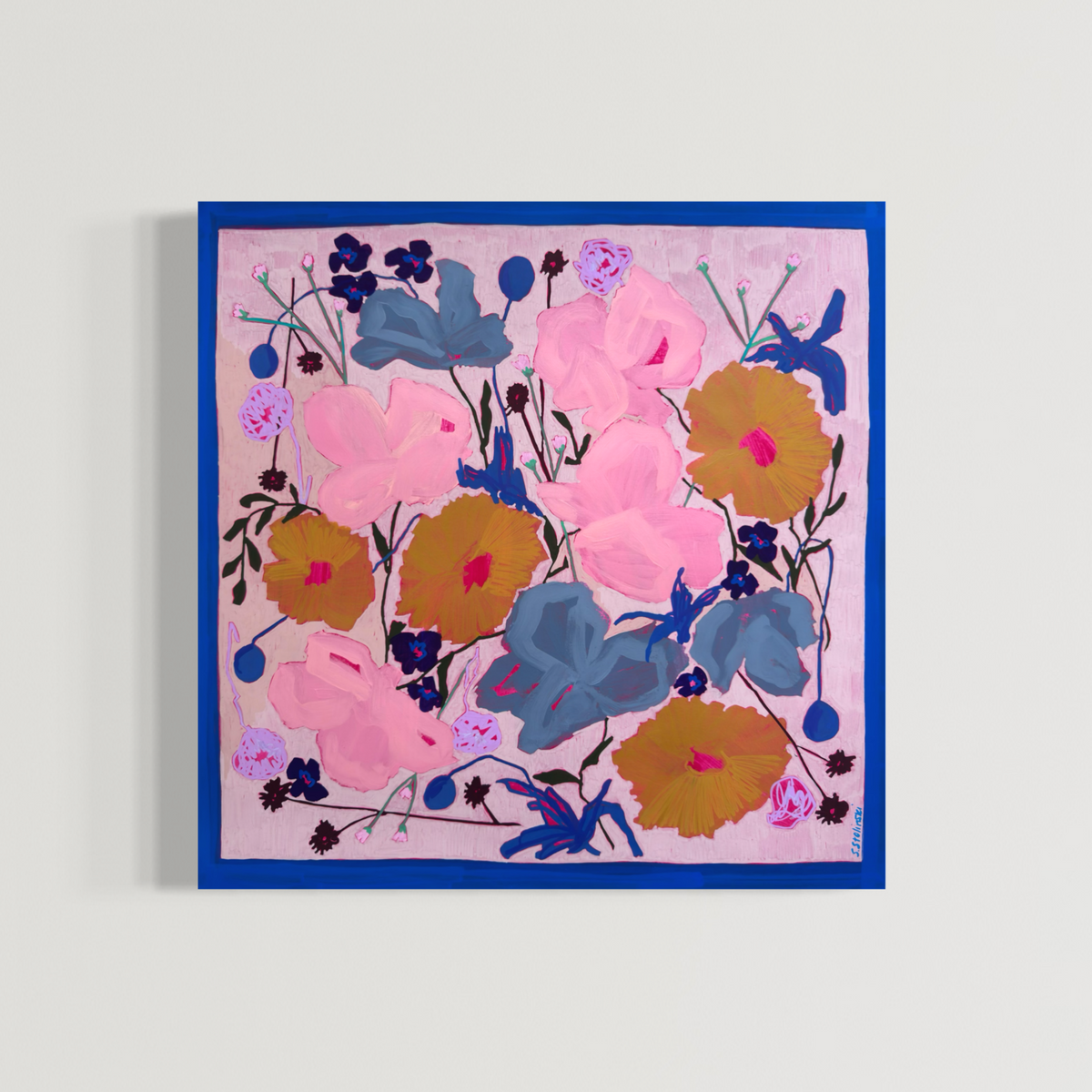 Botanical Notes No.41 18” x 18” Original Painting on Paper