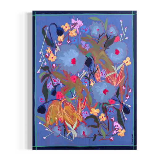 The Fire We Grew From Original Acrylic Floral Painting on Canvas 24”x18”