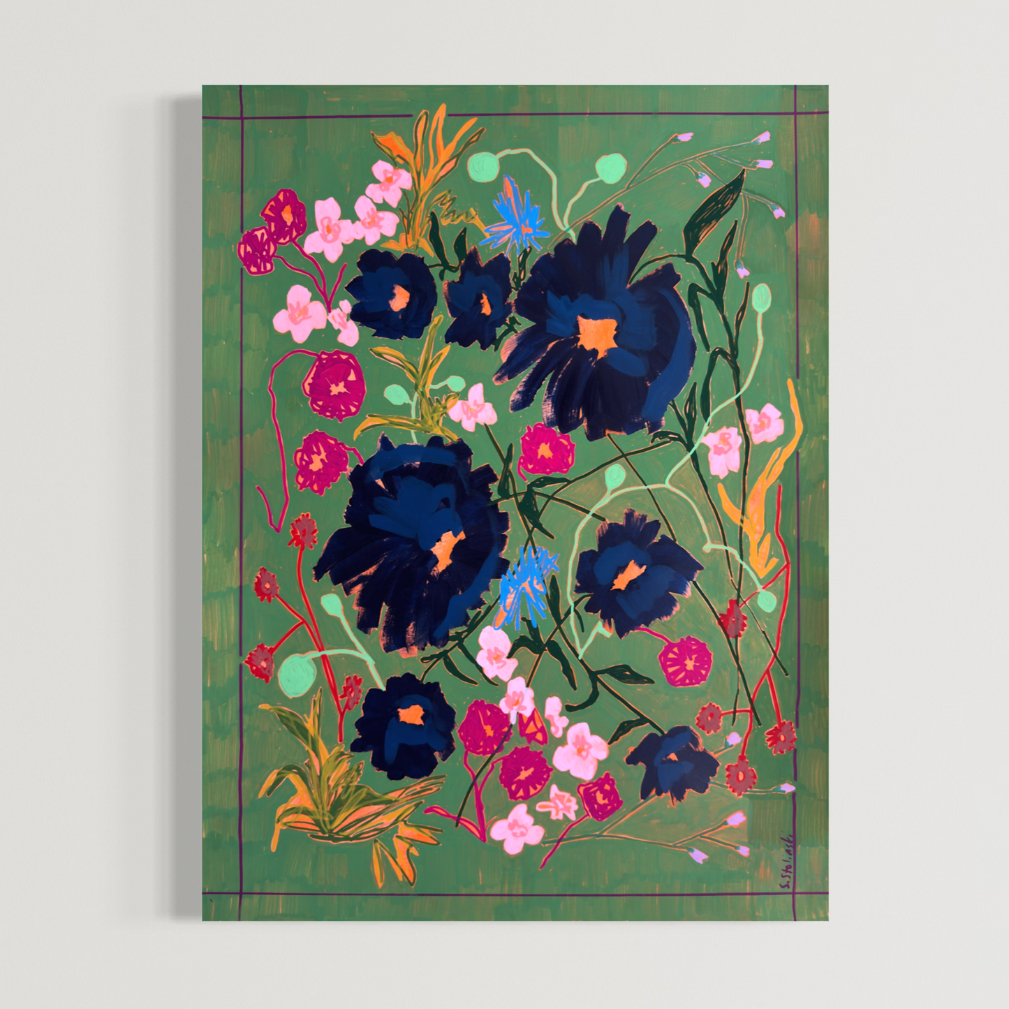 Botanical Notes No.24 24” x 18” Original Art