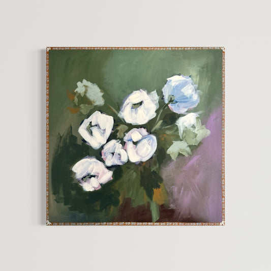 Victorian Dream Original Acrylic Floral Painting 30”x30”