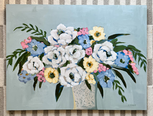 Cherish Acrylic Floral Painting