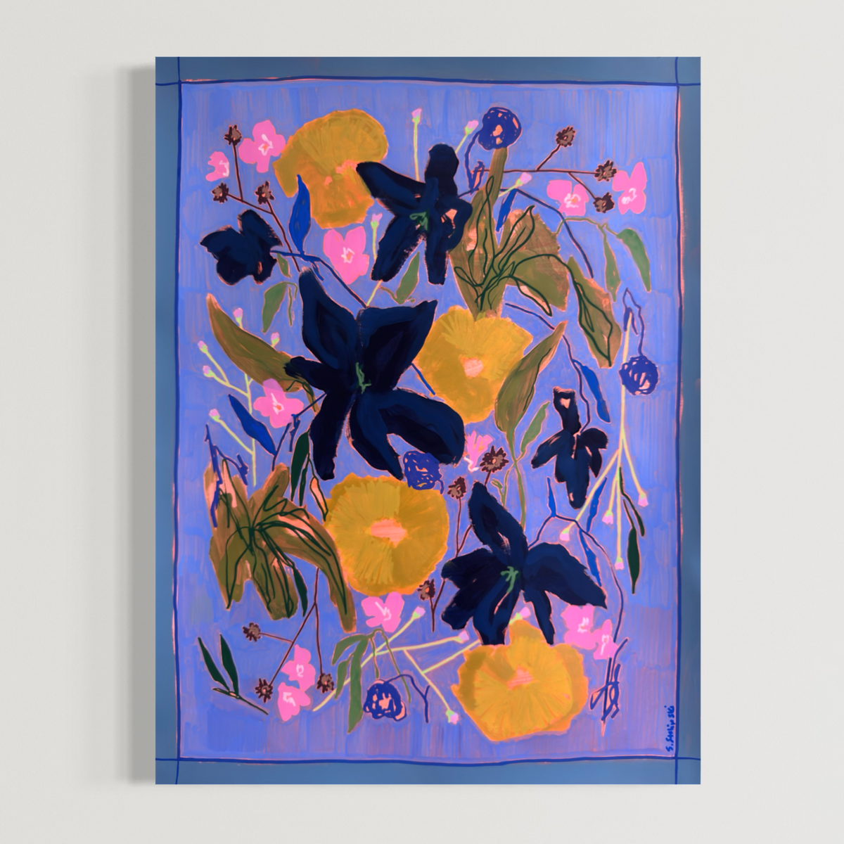 Botanical Notes No.37 24” x 18” Original Painting on Paper