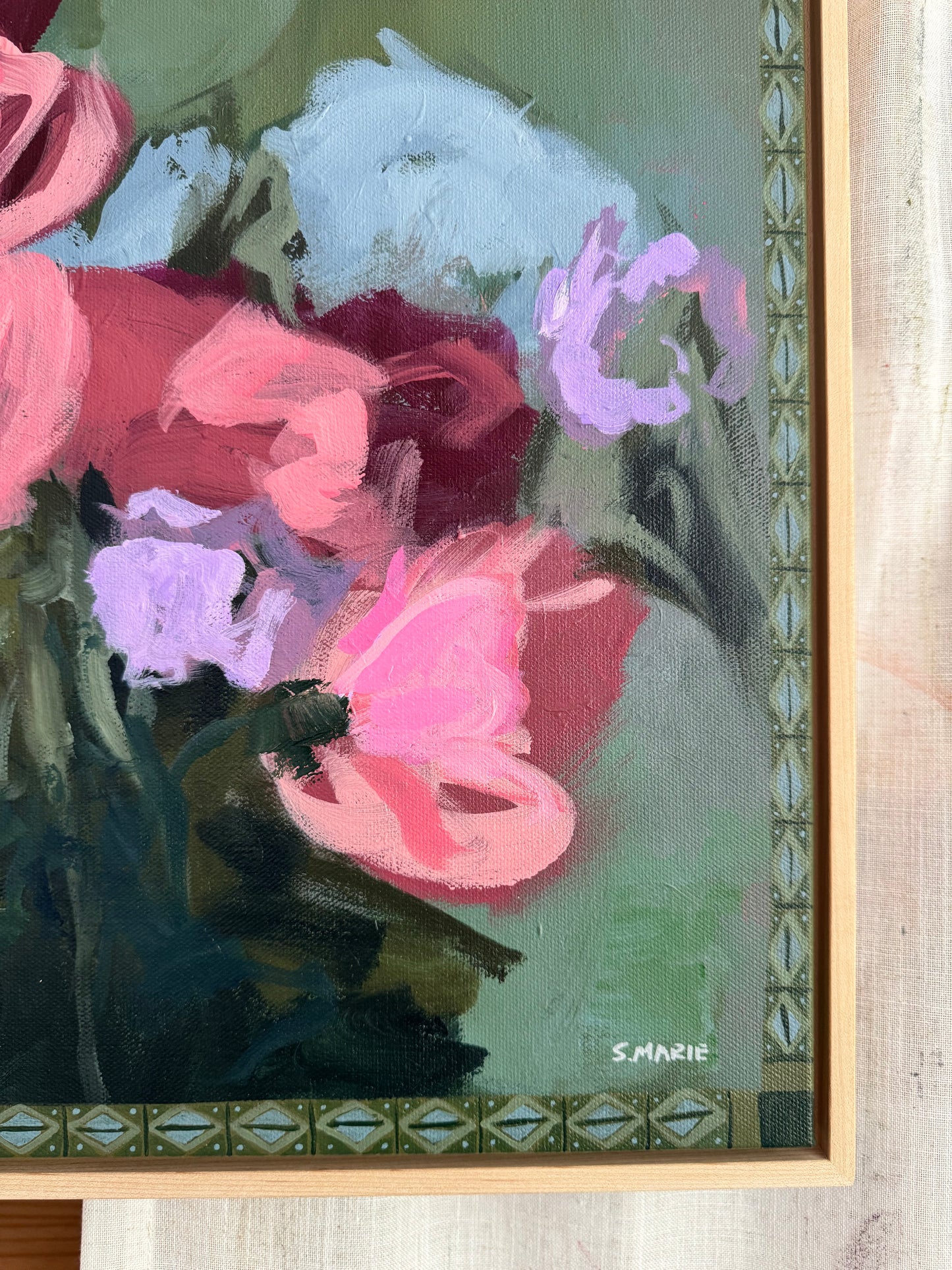 File This Away Original Acrylic Painting 16”x16”