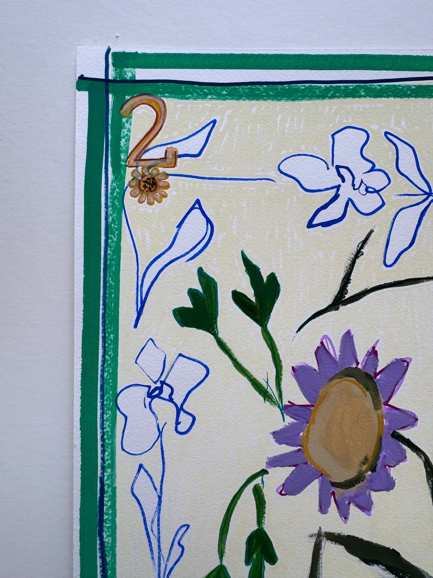 Botanical Notes No.5 ‘2 of Flowers’ 24” x 18” Original Art