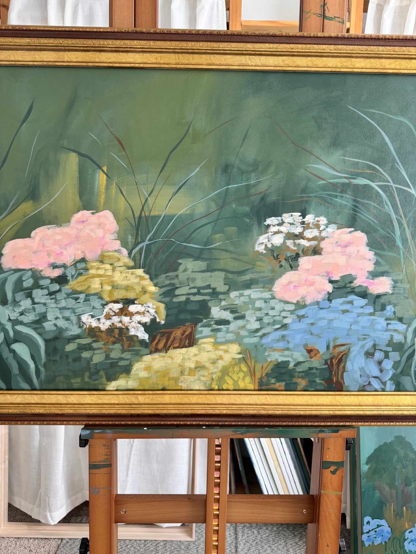 Unfolding No.4 Original Acrylic Floral Landscape Painting 36”x24”