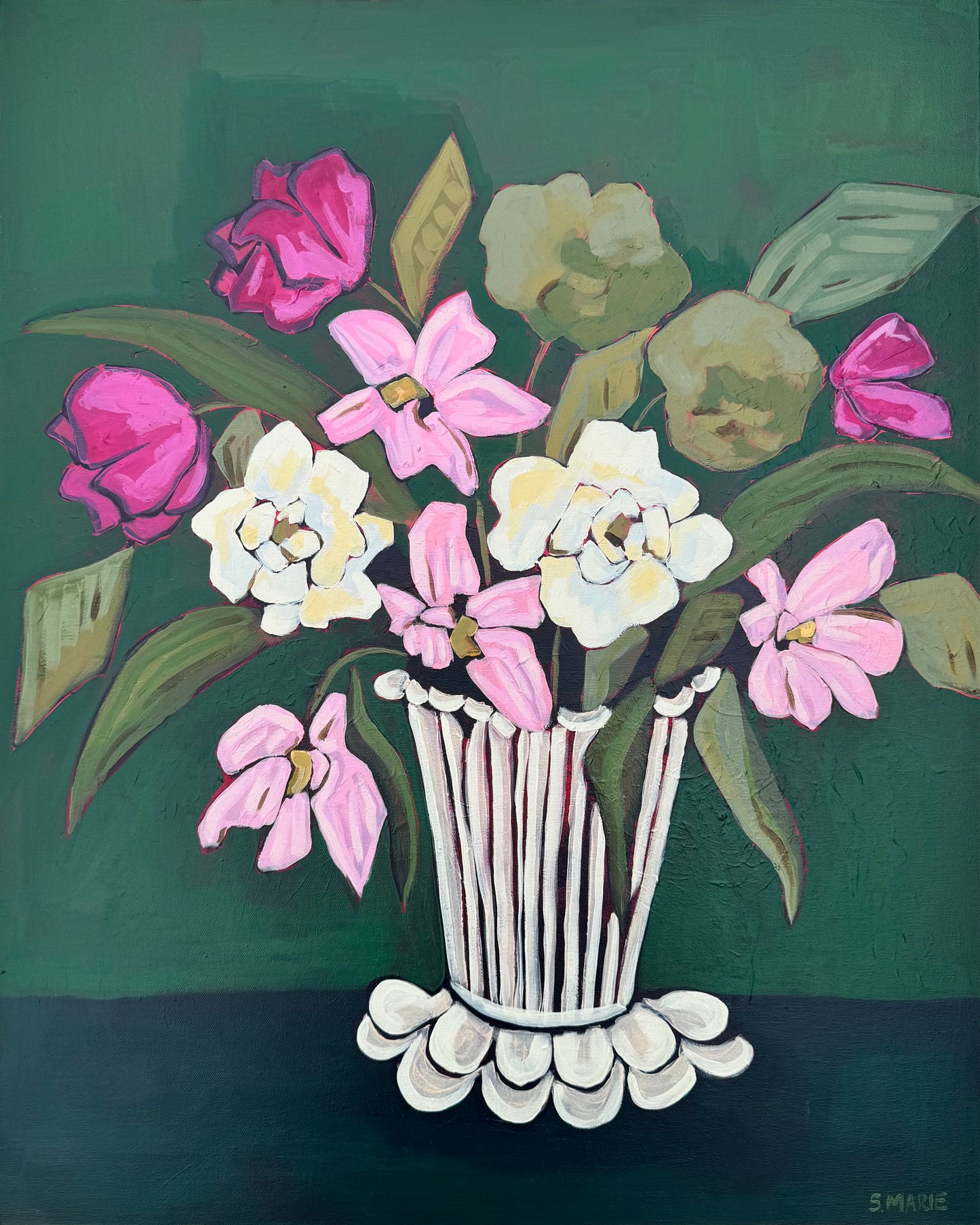 Vased No.1 Original Acrylic Floral Painting
